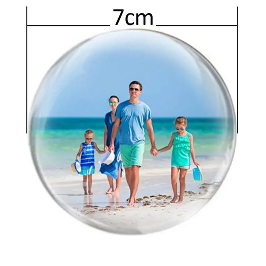 Luminária Esfera de Vidro Personalizável com Tela de Vídeo – Presente Único e Criativo